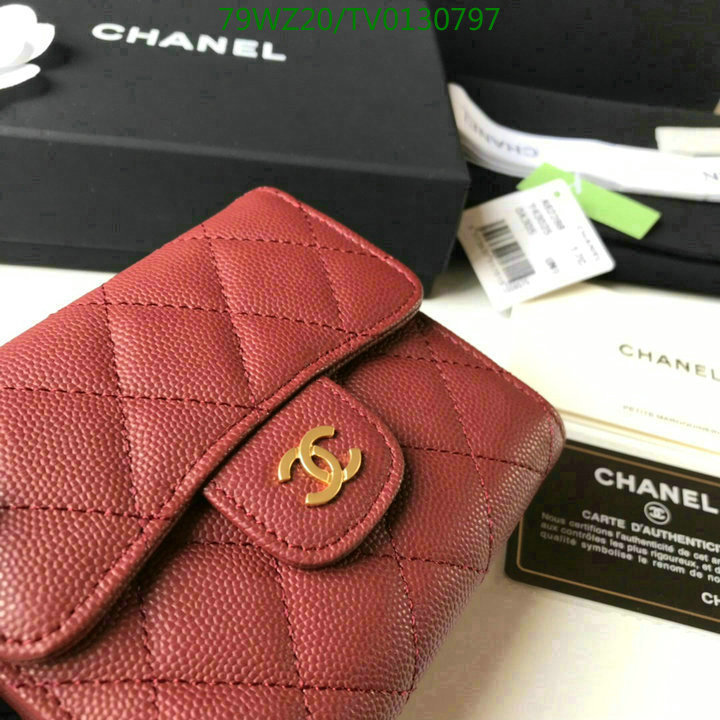 Chanel Bags ( 4A )-Wallet-,Code: TV0130797,$: 79USD