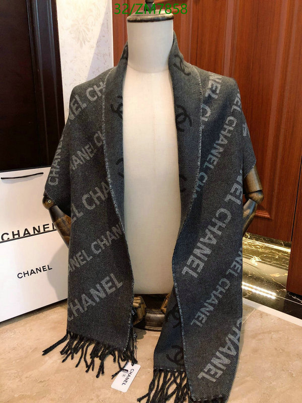 Scarf-Chanel, Code: ZM7858,$: 32USD