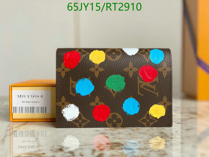 LV Bags-(Mirror)-Wallet-,Code: RT2910,$: 65USD