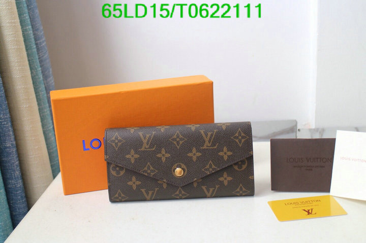 LV Bags-(Mirror)-Wallet-,Code: T0622111,$: 65USD