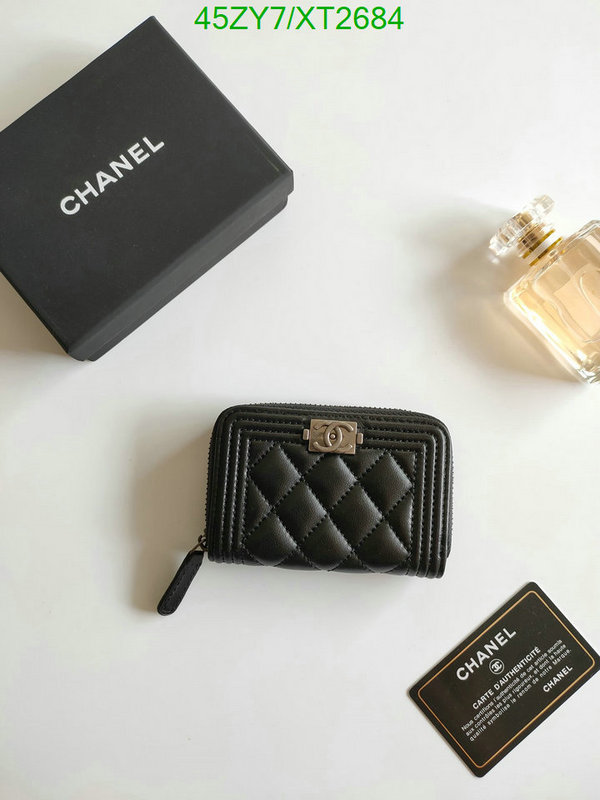 Chanel Bags ( 4A )-Wallet-,Code: XT2684,$: 45USD