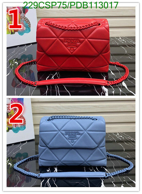 Prada Bag-(Mirror)-Diagonal-,Code: PDB113017,$: 229USD