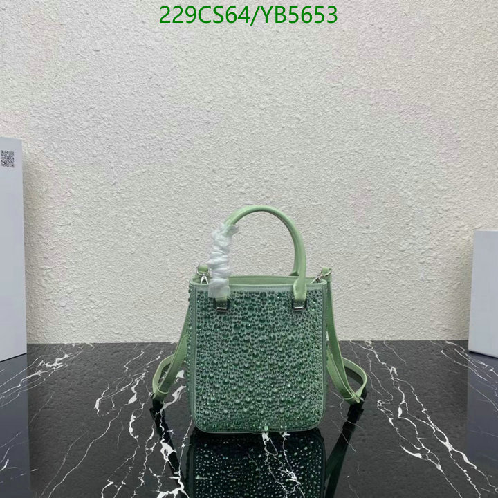 Prada Bag-(Mirror)-Diagonal-,Code: YB5653,$: 229USD