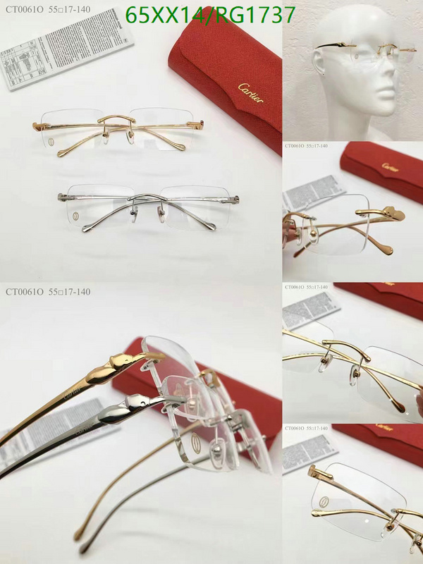 Glasses-Cartier, Code: RG1737,$: 65USD