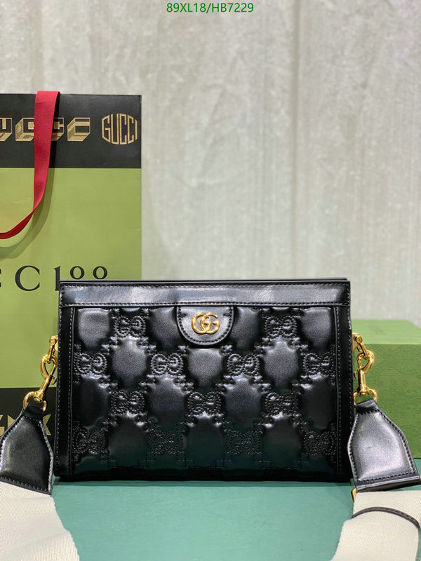 Gucci Bag-(4A)-Diagonal-,Code: HB7229,$: 89USD