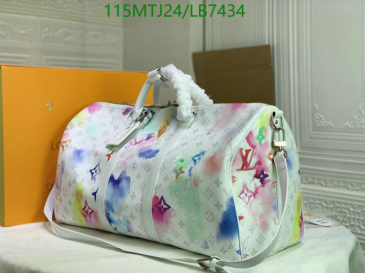 LV Bags-(4A)-Keepall BandouliRe 45-50-,Code: LB7434,$: 115USD