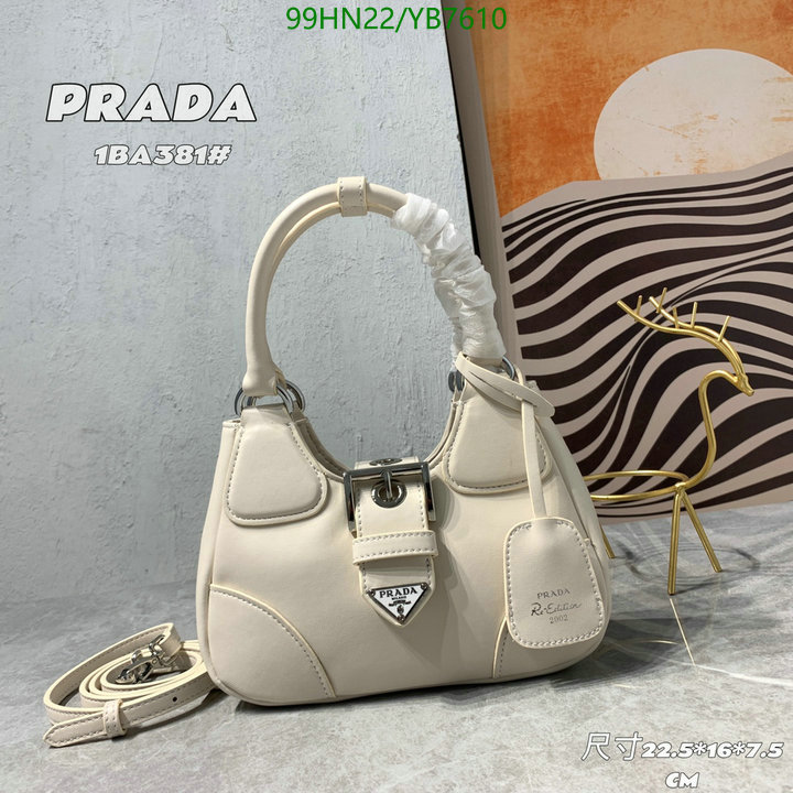 Prada Bag-(4A)-Handbag-,Code: YB7610,$: 99USD