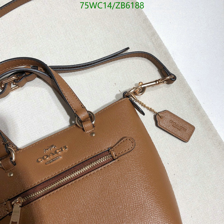 Coach Bag-(4A)-Handbag-,Code: ZB6188,$: 75USD