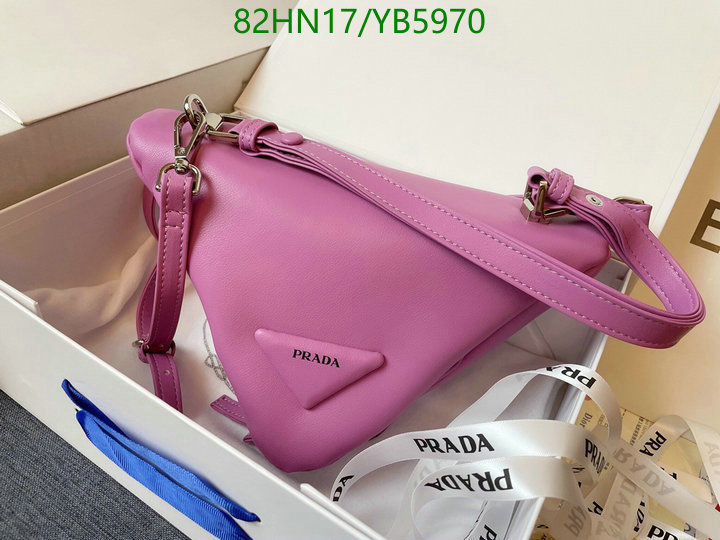 Prada Bag-(4A)-Triangle-,Code: YB5970,$: 82USD