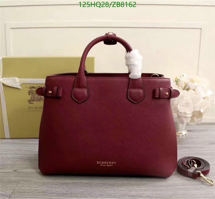 Burberry Bag-(4A)-Handbag-,Code: ZB8162,$: 125USD