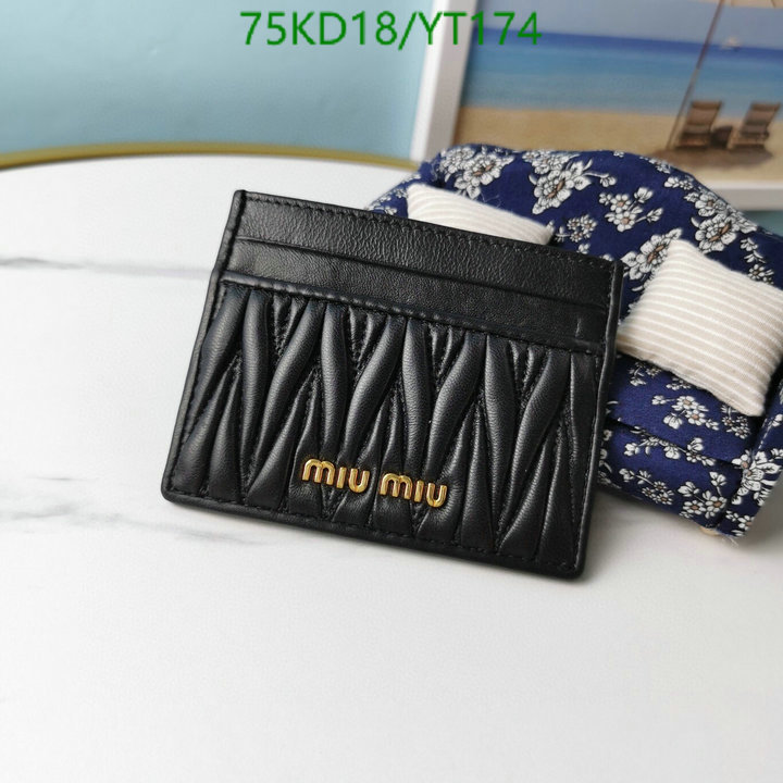 Miu Miu Bag-(Mirror)-Wallet-,Code: YT174,$: 75USD