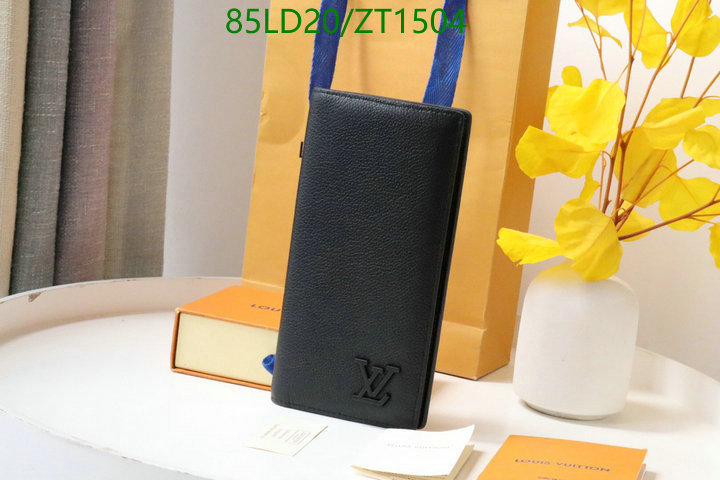 LV Bags-(Mirror)-Wallet-,Code: ZT1504,$: 85USD