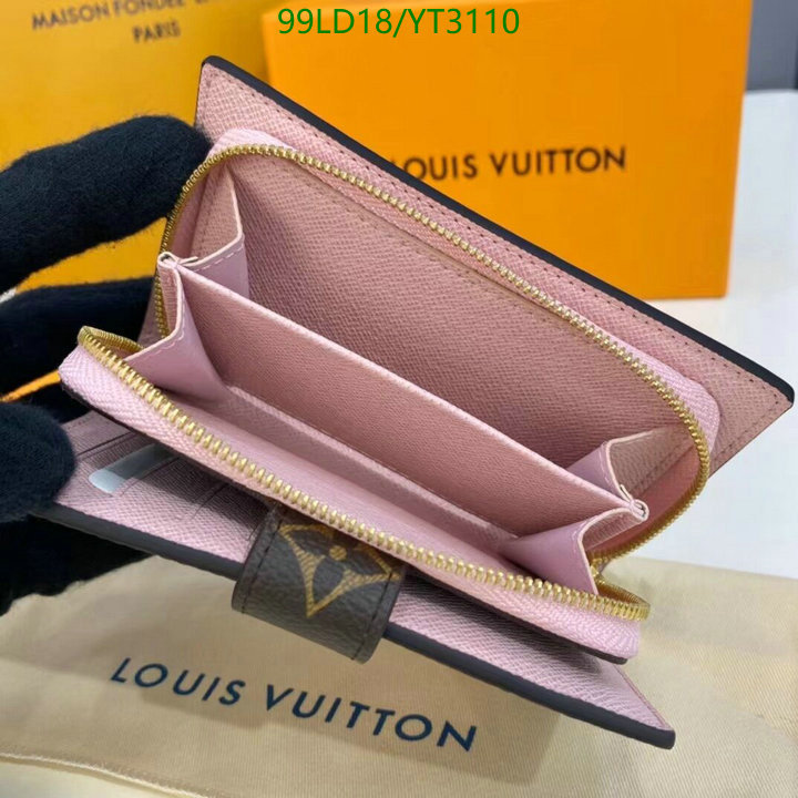 LV Bags-(Mirror)-Wallet-,Code: YT3110,$: 99USD