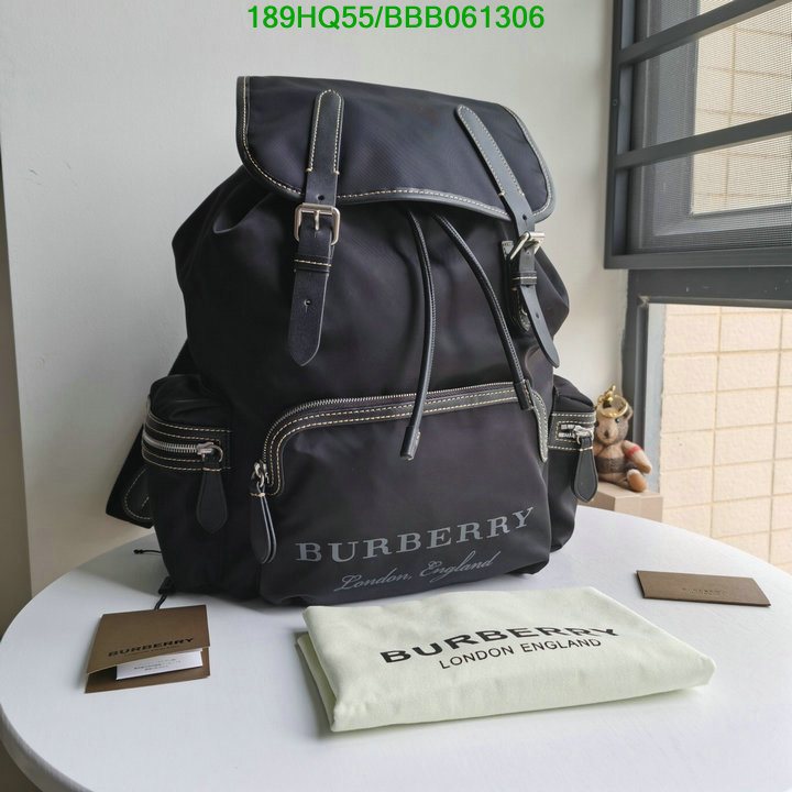 Burberry Bag-(Mirror)-Backpack-,Code: BBB061306,$: 189USD