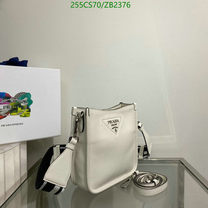 Prada Bag-(Mirror)-Diagonal-,Code: ZB2376,$: 255USD