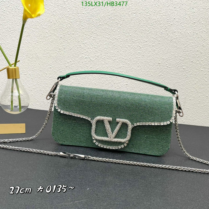 Valentino Bag-(4A)-LOC-V Logo ,Code: HB3477,$: 135USD