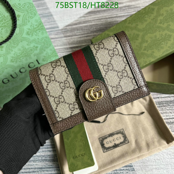 Gucci Bag-(Mirror)-Wallet-,Code: HT8228,$: 75USD