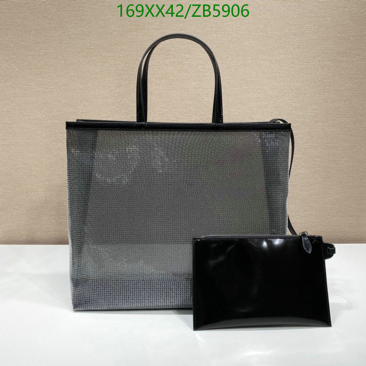 Prada Bag-(Mirror)-Handbag-,Code: ZB5906,$: 169USD