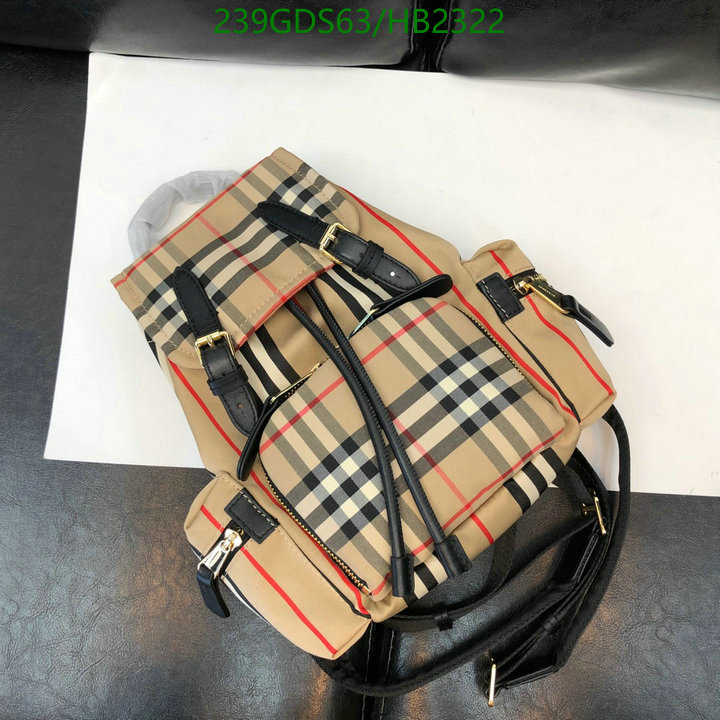 Burberry Bag-(Mirror)-Backpack-,Code: HB2322,