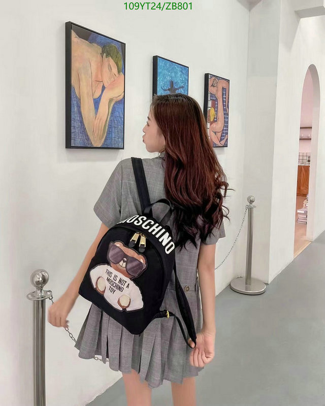 Moschino Bag-(Mirror)-Backpack-,Code: ZB801,$: 109USD