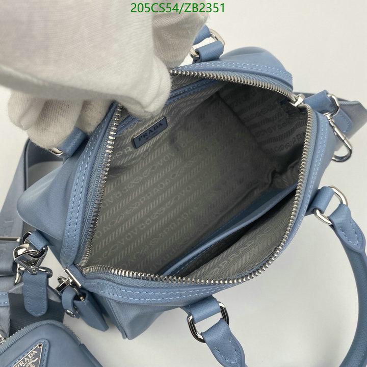 Prada Bag-(Mirror)-Diagonal-,Code: ZB2351,$: 205USD