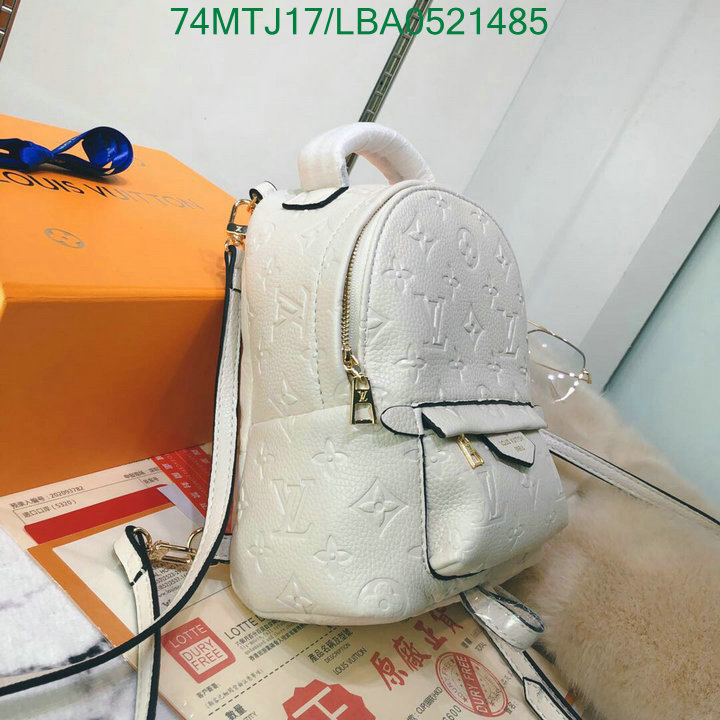 LV Bags-(4A)-Backpack-,Code:LBA0521485,$: 74USD