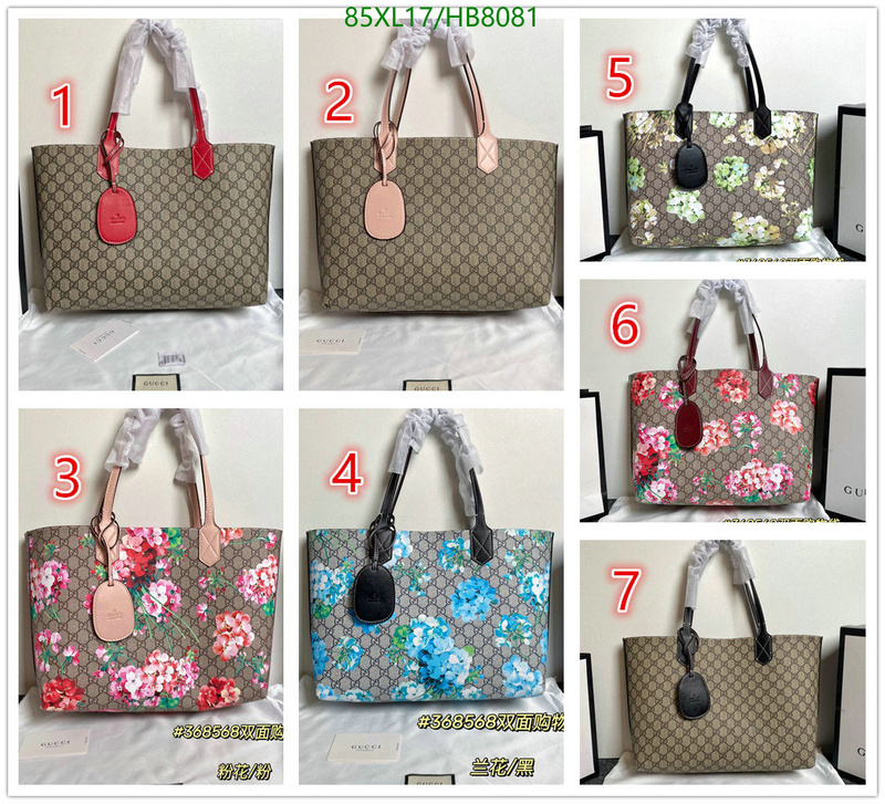 Gucci Bag-(4A)-Handbag-,Code: HB8081,$: 85USD