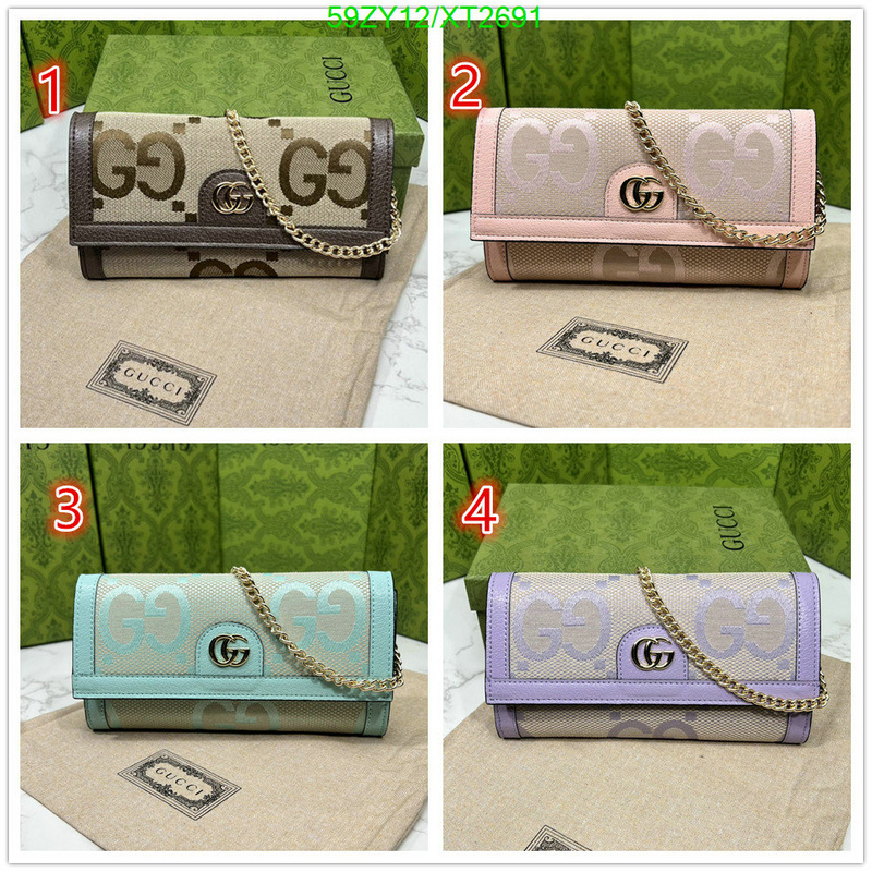 Gucci Bag-(4A)-Wallet-,Code: XT2691,$: 59USD