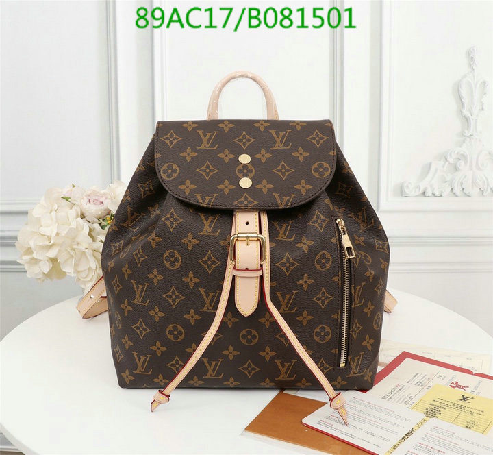 LV Bags-(4A)-Backpack-,Code: LB081501,