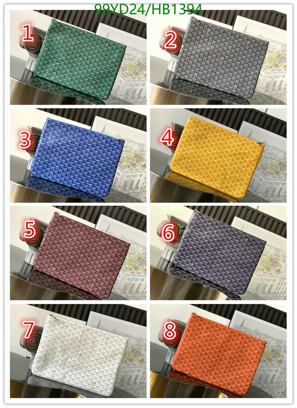 Goyard Bag-(Mirror)-Clutch-,Code: HB1394,$: 99USD