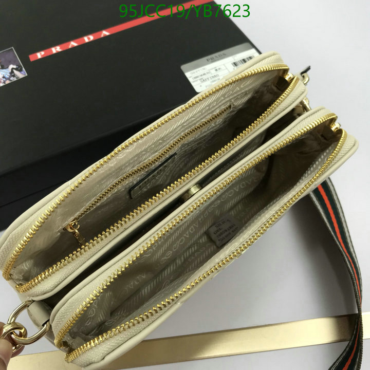 Prada Bag-(4A)-Diagonal-,Code: YB7623,$: 95USD