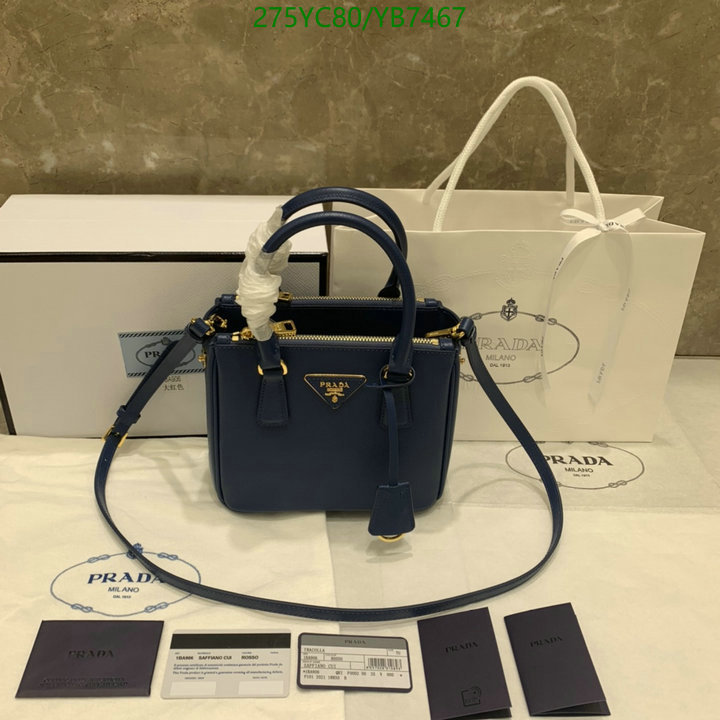 Prada Bag-(Mirror)-Diagonal-,Code: YB7467,$: 275USD