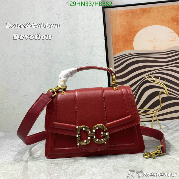 D&G Bag-(4A)-Handbag-,Code: HB382,$: 129USD