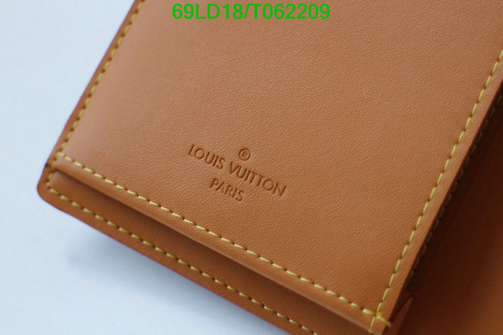 LV Bags-(Mirror)-Wallet-,Code: T062209,$: 69USD