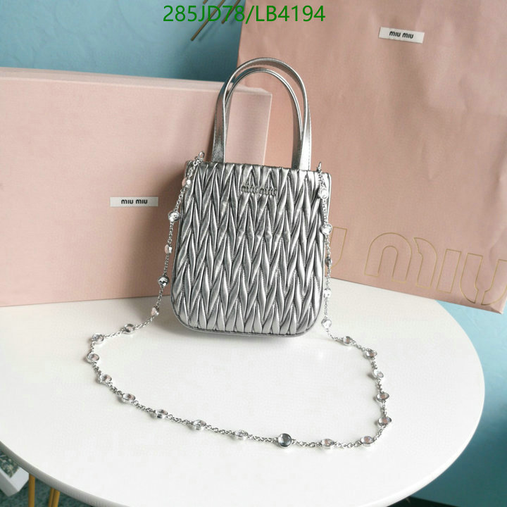 Miu Miu Bag-(Mirror)-Diagonal-,Code: LB4194,$: 285USD