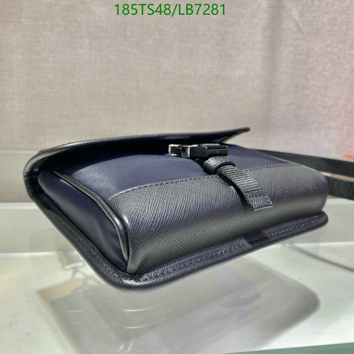 Prada Bag-(Mirror)-Diagonal-,Code: LB7281,$: 185USD