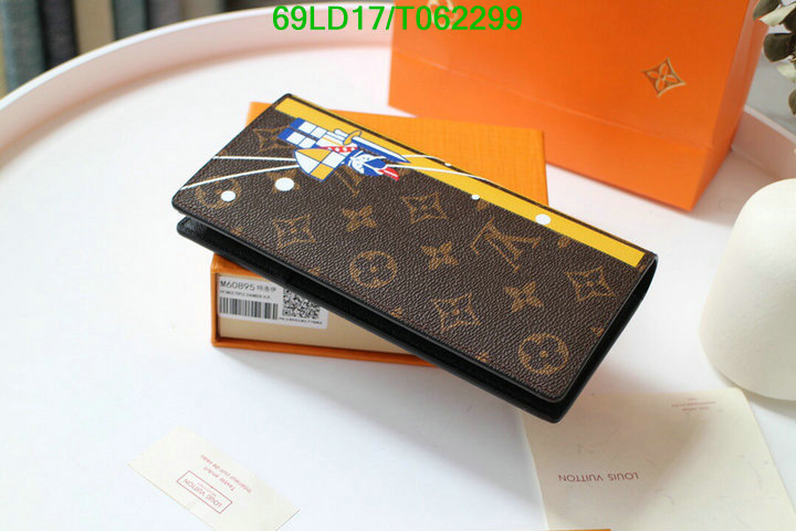 LV Bags-(Mirror)-Wallet-,Code: T062299,$: 69USD