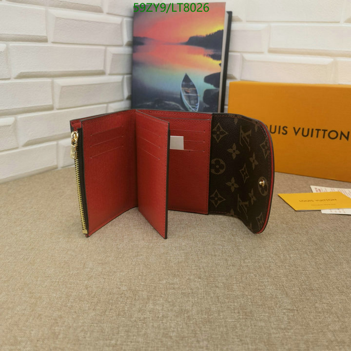 LV Bags-(4A)-Wallet-,Code: LT8026,$: 59USD