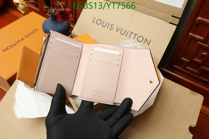 LV Bags-(Mirror)-Wallet-,Code: YT7566,$: 65USD