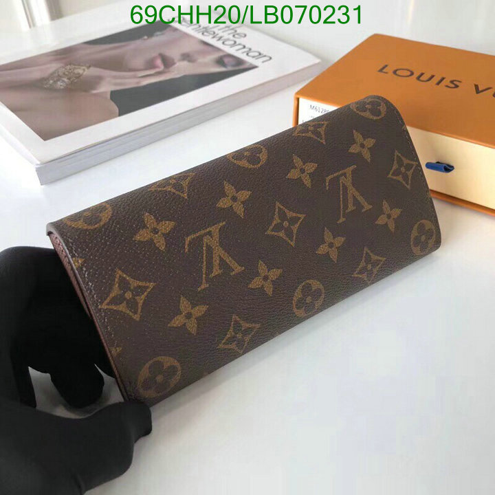 LV Bags-(Mirror)-Wallet-,Code: LB070231,$: 69USD