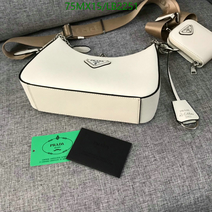 Prada Bag-(4A)-Re-Edition 2005,Code: LB2251,$: 75USD