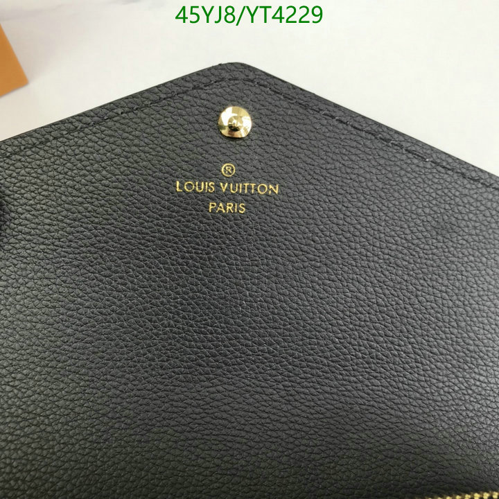 LV Bags-(4A)-Wallet-,Code: YT4229,$: 45USD