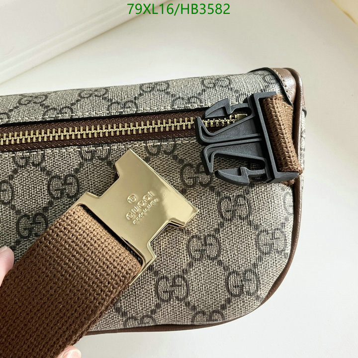 Gucci Bag-(4A)-Belt Bag-Chest Bag--,Code: HB3582,$: 79USD