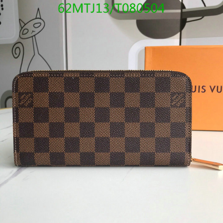 LV Bags-(4A)-Wallet-,Code: T080504,$: 62USD