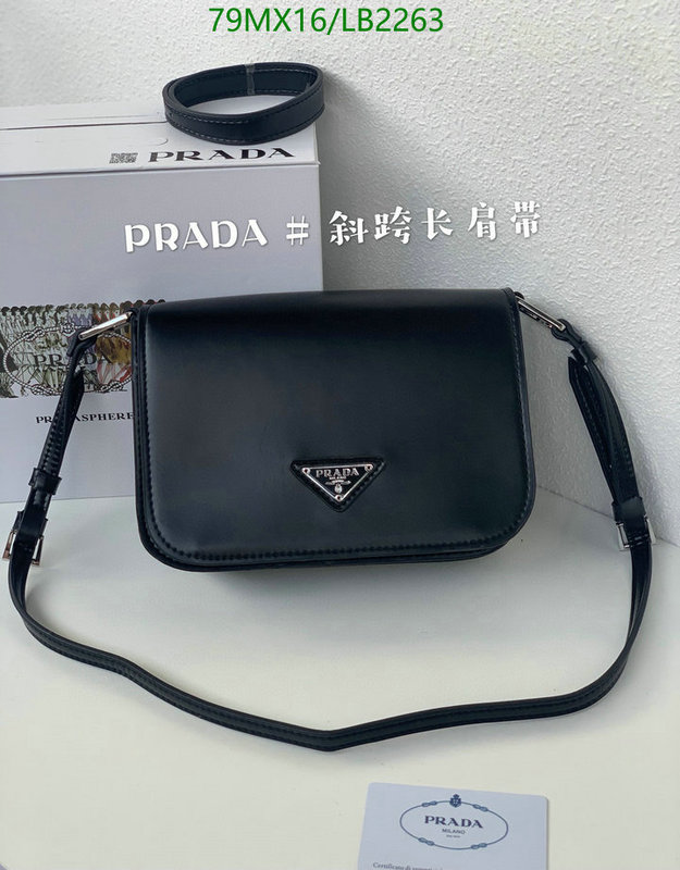 Prada Bag-(4A)-Diagonal-,Code: LB2263,$: 79USD