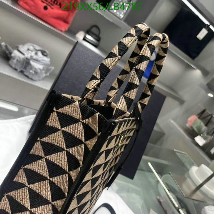 Prada Bag-(Mirror)-Handbag-,Code: LB4787,$: 219USD