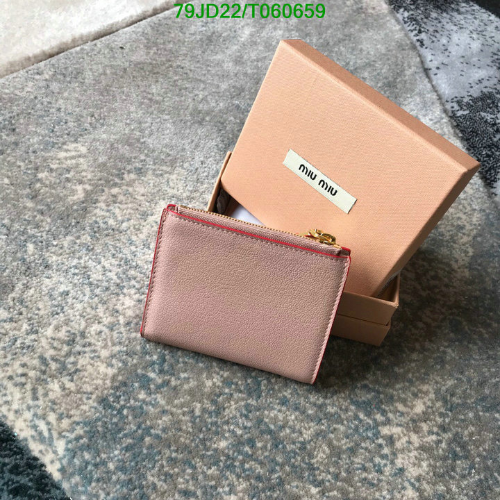 Miu Miu Bag-(Mirror)-Wallet-,Code: T060659,$: 79USD
