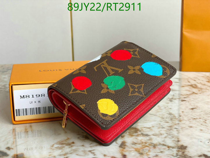 LV Bags-(Mirror)-Wallet-,Code: RT2911,$: 89USD