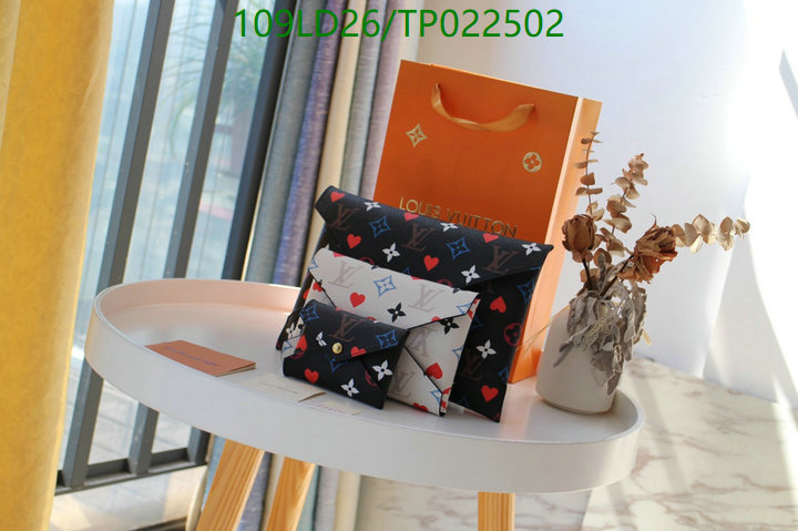 LV Bags-(Mirror)-Wallet-,Code: TP022502,$: 109USD