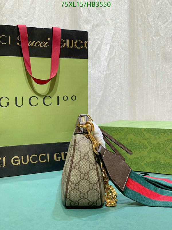 Gucci Bag-(4A)-Diagonal-,Code: HB3550,$: 75USD